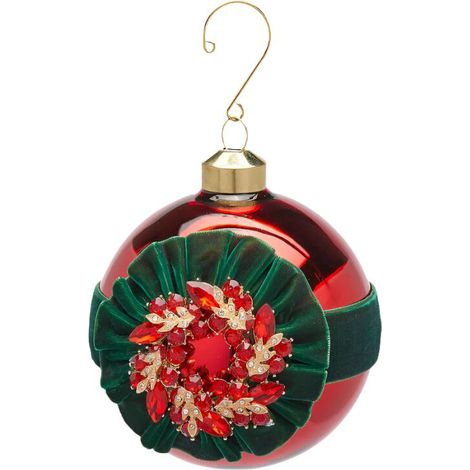 Palline per albero di natale con gemme decorazione natalizia da Ø 10 cm (1/2)