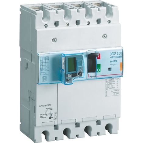 Disjoncteur magnétothermique DPX³250 pouvoir de coupure 36kA 400V - 3P - 100A - LEGRAND