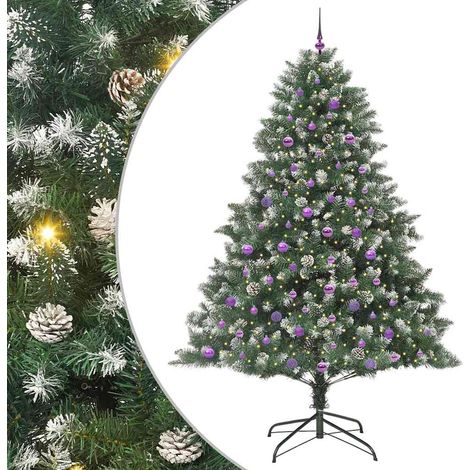 Sapin de Noël,Arbre de Noël artificiel avec 300 LED Vert 160 x 160 x 240 cm CFW97046 (1/5)