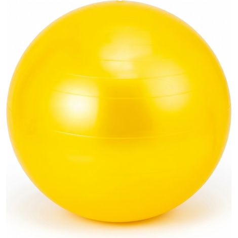 Ballon de yoga PVC jaune 45 cm modèle 44