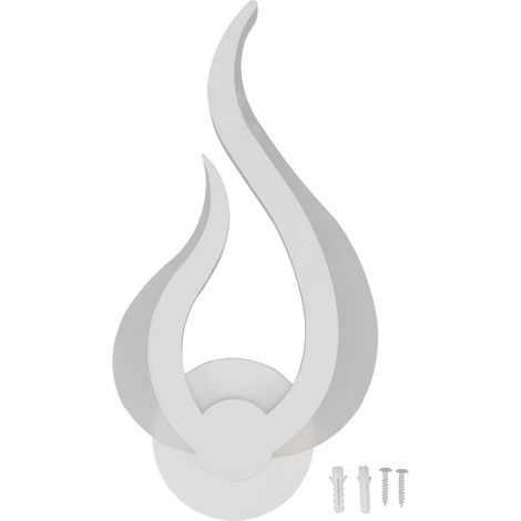 Luminaire murale LED en forme de flamme, design simple, acrylique et alliage d'aluminium, applique pour salon, couloir, chambre, 85‑265V (1/5)