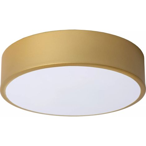 Plafoniera LED 20 cm 12W oro rotonda dimmerabile UNAR Lucide (1/5)