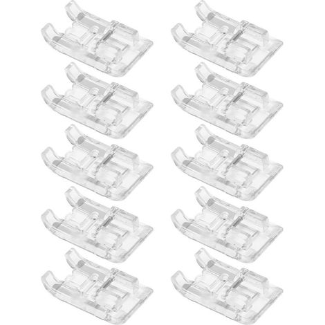 10Pieds-de-biche satin multifonctionnels, accessoires pratiques pour machine à coudre domestique, lot de 10 pièces (1/5)