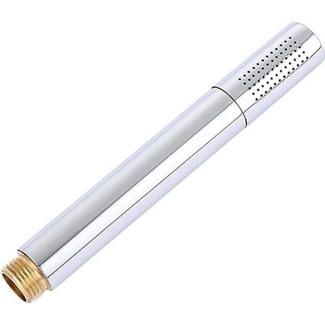 Pommeau de douche en forme de microphone, super booster portatif en acier inoxydable (1/5)