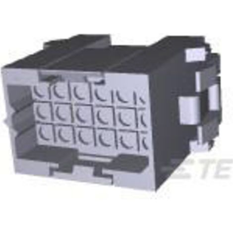 TE Connectivity Buchsengehäuse-Kabel Metrimate Polzahl Gesamt 18 Rastermaß: 5 mm 207443-1 1 St.