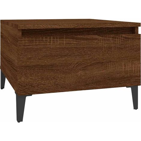 Maison Exclusive - Beistelltisch Braun Eichen-Optik 50x46x35 cm H (1/5)