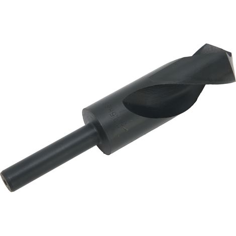 HSS-Spiralbohrer aus Hochgeschwindigkeitsstahl, schwarzer gerader Schaft, 29,5 mm (1/2 Zoll) Durchmesser, reduzierter Schaft, Metallbohren, Profiwerkzeug. (1/5)
