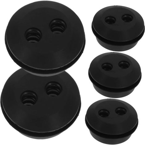Caoutchouc Noir Bouchons de Tuyau Pièce de Rechange Lot de 5, pour Tondeuse à Gazon pour Petit Moteur, Usage Jardin (1/5)