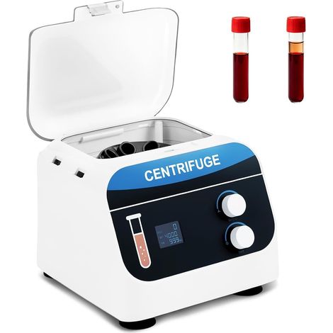 Centrifugeuse de Laboratoire 20mlx6 0-4000 tr/min 0-999 Min  Centrifugeuse de Paillasse Électrique Centrifugeuse à Basse Vitesse 1920xg Compatible avec les Tubes Centrifuger de 5/7/10ml (1/5)