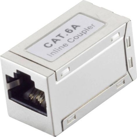 BKL Electronic Connettore RJ45, CAT 6a, STP, slim, argento 10121206 Numero di poli 8 Argento 1 pz.