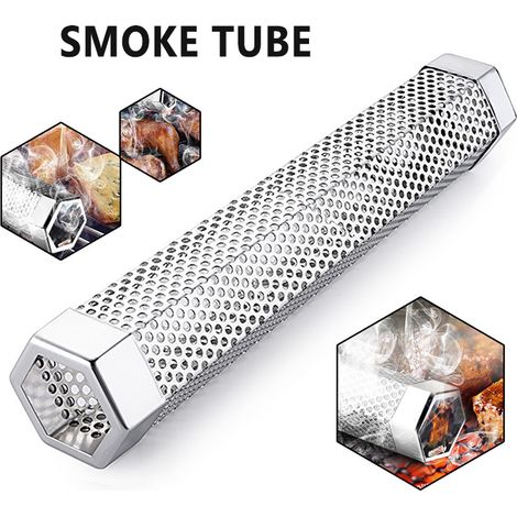 Grill vapeur avec tuyau en acier inoxydable pour fumage à froid aux granulés de bois, accessoires de barbecue, 30 cm (12 pouces) - AquaForge (1/5)