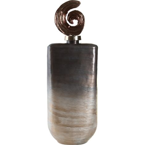 Jarron Cristal Aluminio 19X12X55 Multicolor JR205305 (1/3)