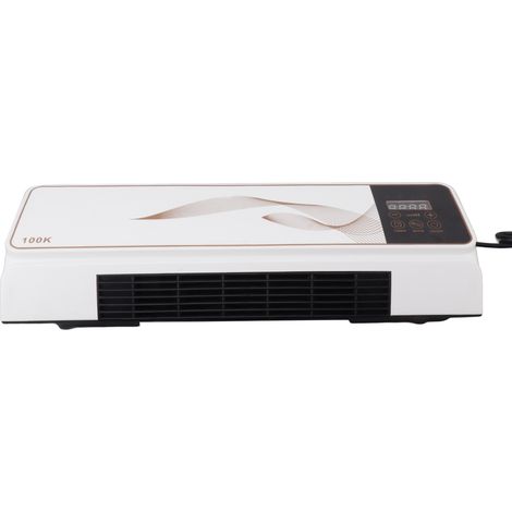 Chauffage soufflant électrique mural en ABS PP, mini appareil de chauffage et de refroidissement avec télécommande pour chambre, salle de bain et salon, prise 220 V UE (1/5)