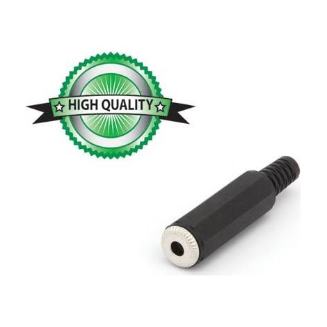 JACK FEMELLE 3.5mm STEREO PLASTIQUE NOIR