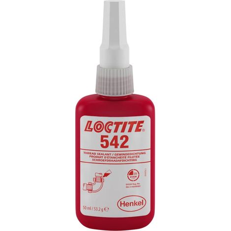 Loctite 542 etancheite filetee tuyaux et raccords en metal, 50 ml