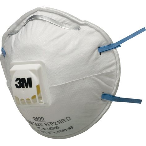 Atemschutzmaske 8822 FFP2/V NR D m.Ausatemventil 10St./KT 3M (1/2)