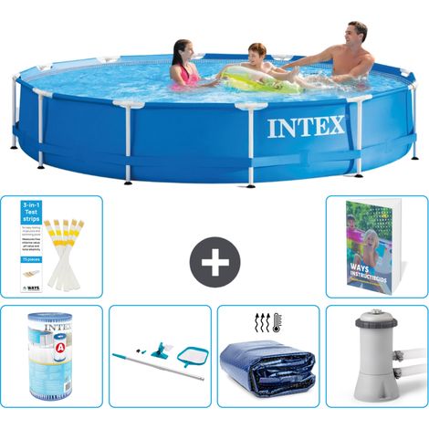 Frame Pool Rund - 366x76 cm - 7-teilig S20