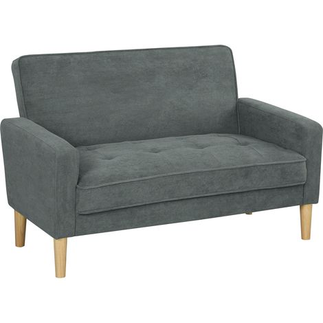 Grey Velvet Two-Seater Sofa for Modern Living Room Comfort and Style