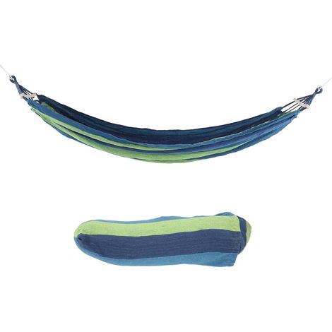 Hamac de camping portable extérieur voyage léger avec barre d'écartement en bois dur (1/5)