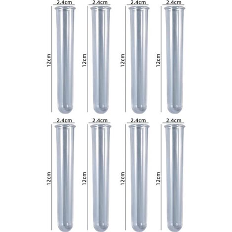 Moule en silicone pour pot de fleurs en résine – Station de propagation avec 8 tubes à essai transparents – Parfait pour l’hydroponie, loisirs créatifs, décoration intérieure – Facile à utiliser – 8 t (1/5)