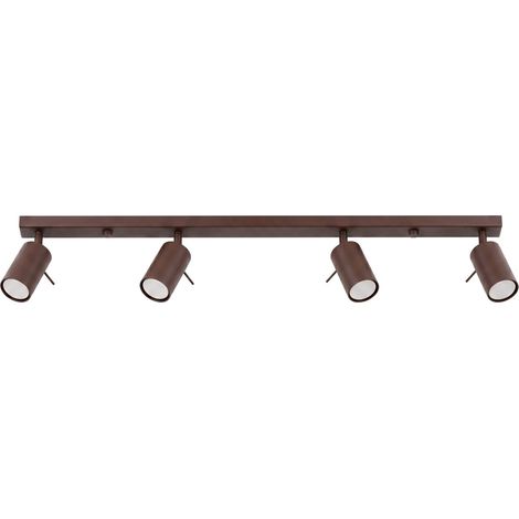 Deckenleuchten RING braun 4xGU10 80cm Stahl Sollux (1/5)
