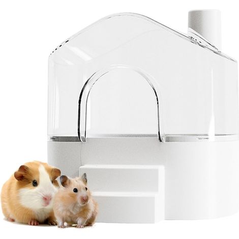Großer Hamstersandkasten für Hamster, Rennmäuse und andere Kleintiere (weiß) (1/4)