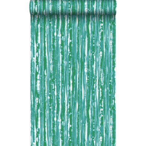 papier peint à rayures vert - Origin Wallcoverings (1/5)