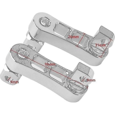 Repose-pieds passager réglables pour moto, repose-pieds autoroute, fixation mâle, rallonges de support pour B