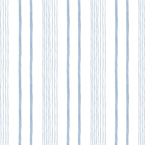 Papier peint enfant rayures aquarelle bleu blanc (1/2)