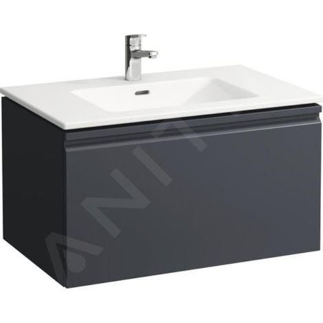 Laufen Pro S - Meuble avec lavabo, 800x500 mm, graphite H8609644801041 (1/2)