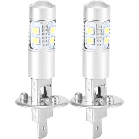 Ampoule Led H1 100w, Ampoules De Phare Feu De Brouillard 360 Degrés Phare Ampoule Led 2pcs H1 6000k Super Blanc 100w Led Kit Ampoules Phares H1 Led Voiture Luces Leds H1 h1 100w (1/2)