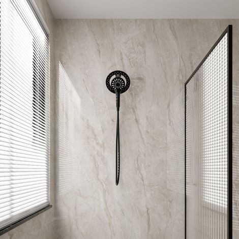 Black Bathroom Shower Faucet Set (1/5)