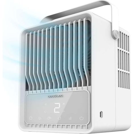 1 ventilateur climatiseur portable avec commande tactile et modèle de bureau, ventilateur de refroidissement et port USB portable F9 (1/5)
