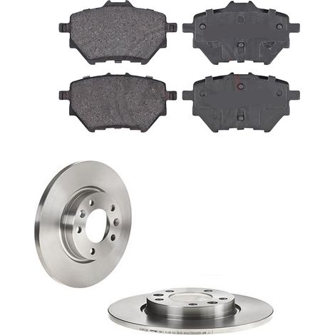 KIT FRENI POSTERIORI compatibile con PEUGEOT 308 II (LB,LP,LW,LHL3) - DISCHI + PASTIGLIE OEM: P 61 122 , P 61 121 , P 61 126 / 18444 , 18443 /SOSTITUZIONE DIRETTA/BASSA POLVERE/SILENZIOSO (1/5)