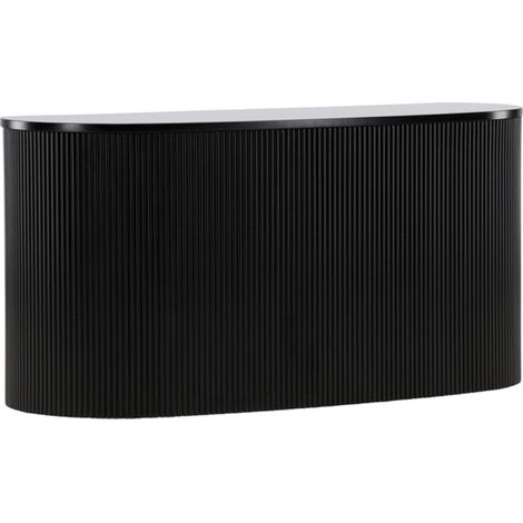Console Design Nervuré "Loca" 120cm Noir (1/5)