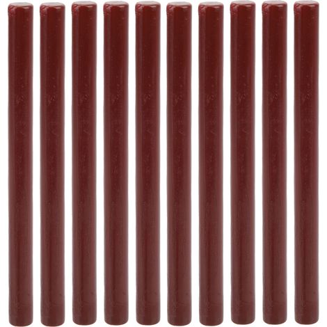 10 Bâtons de Cire à Cacheter Multicolores Ronds pour Enveloppes, Cire à Sceller Rouge Foncé pour Mariage Anniversaire Fête (1/5)