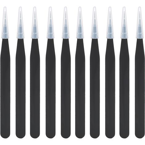 10 Pièces Pince Anti-Statique en Acier Inoxydable de Haute Précision pour Réparation Électronique (1/5)