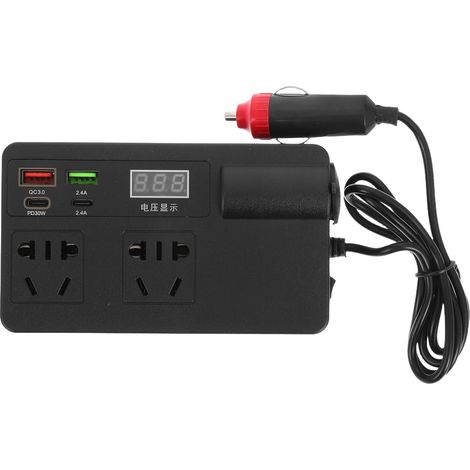 Auto-Wechselrichter, Auto-Wechselrichter, Wechselrichter, Auto-Steckdosen-Adapter, ABS-Auto-Adapter