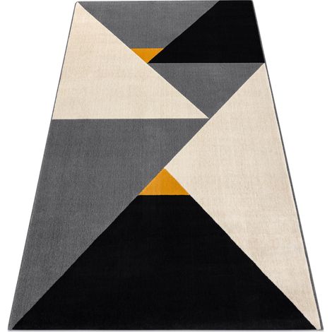 Alfombra Structural SOLE D3871 - Ornamento, marco Tejido plano azul / beige blue 80x250 cm (1/5)