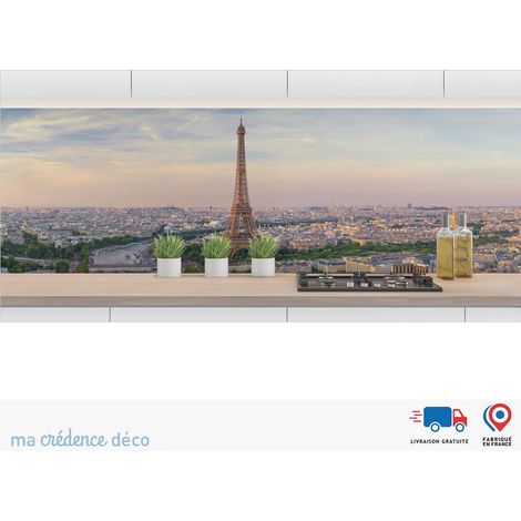 Crédence : Vue de Paris 3 - Alu composite - 120 - 60 (1/3)