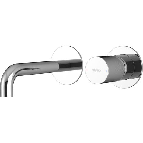ULTRATAP Mitigeur lavabo 2 trous à encastrer, bec 20cm, chromé (1/2)