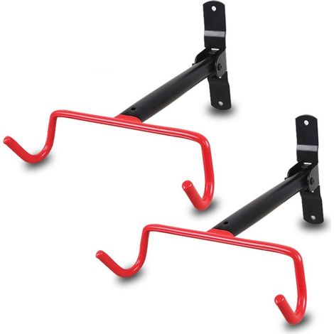 Set di 2 ganci pieghevoli da parete per appendere le biciclette