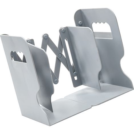 Serre-livres pliables style simple en ABS, support pour livres, décoration intérieure grise
