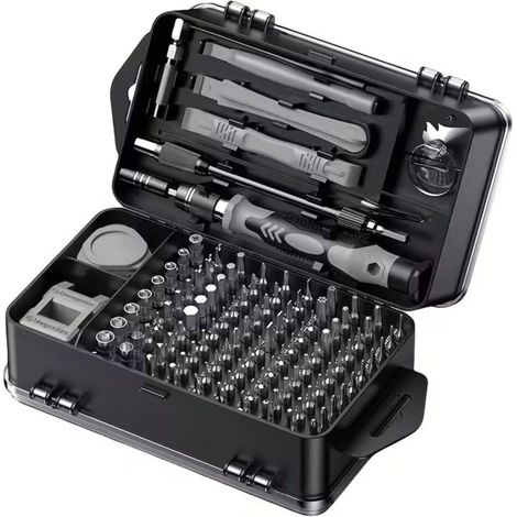 Kit de tournevis de précision 117 en 1, embouts en acier CRV avec Torx Triwing, mini kit d'outils de réparation pour appareils électroniques (1/5)