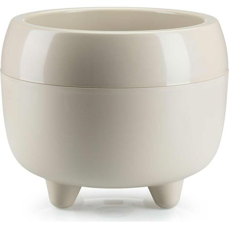 Pot de fleurs Botanica beige sur pieds 30 x h 24 (1/4)