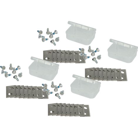 vhbw 24x Lames compatible avec Cub Cadet XR5 4000 3000, 2000, 1000 tondeuse - Lames de rechange, argenté, acier chrome-carbone (1/4)
