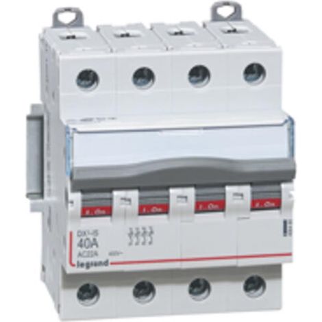 Legrand – Interrupteur sectionneur tétrapolaire 400V 40A – Protection IP20 – Bornes avec bavettes – Pour circuits électriques