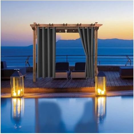 Outdoor-Vorhänge für Garten, Terrasse und Pavillon – Verdunkelnd, winddicht, UV-Schutz, schimmelresistent, elegant (1/2)
