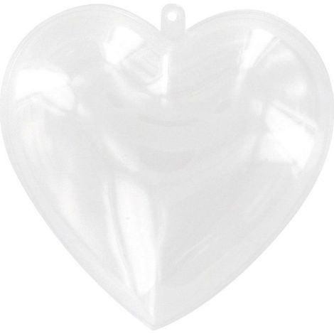 MégaCréa DIY - Coeur en plastique 8,5 cm (1/2)