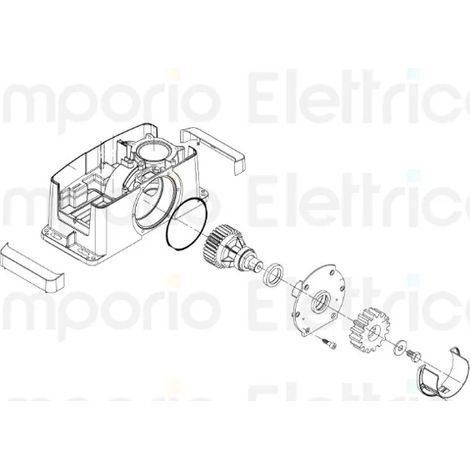 beninca pièce détachée arbre sortie pour bull5m 9b 968601610 (1/3)
